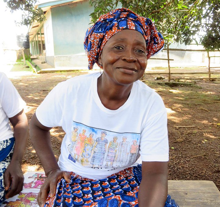 Amie is a maternal health promoter, supporting women in her community in Sierra Leone.