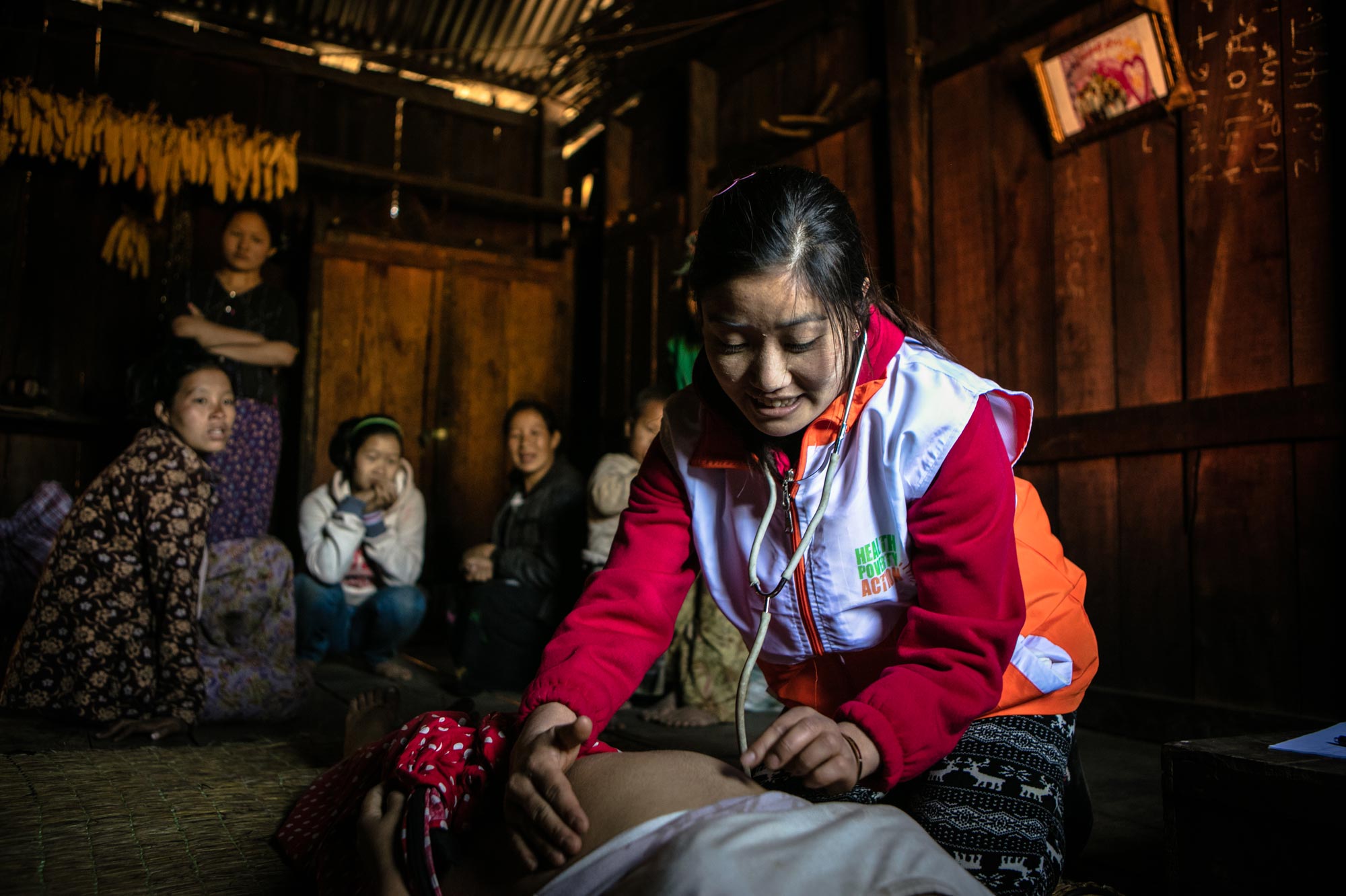 Health Checkup for a pregnant woman in Myanmar
