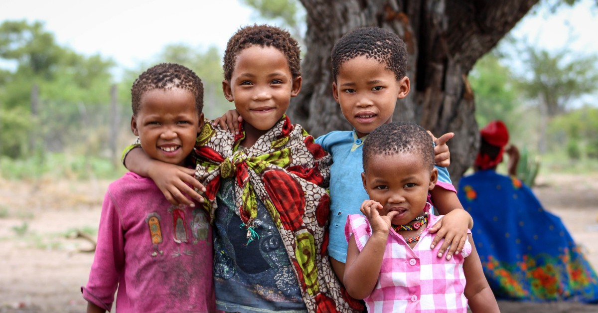 San children in Namibia
